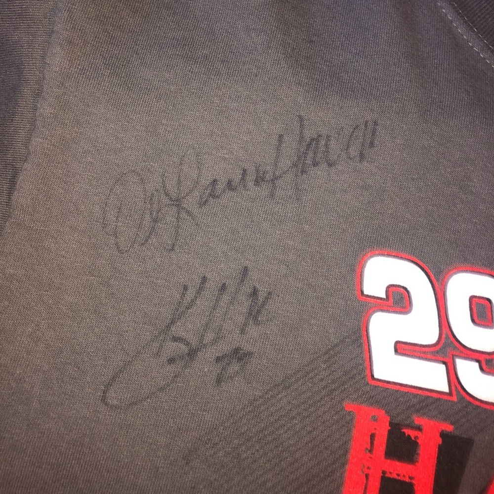 SIGNED AUTHENTIC Vintage Kevin Harvick Nascar Tee